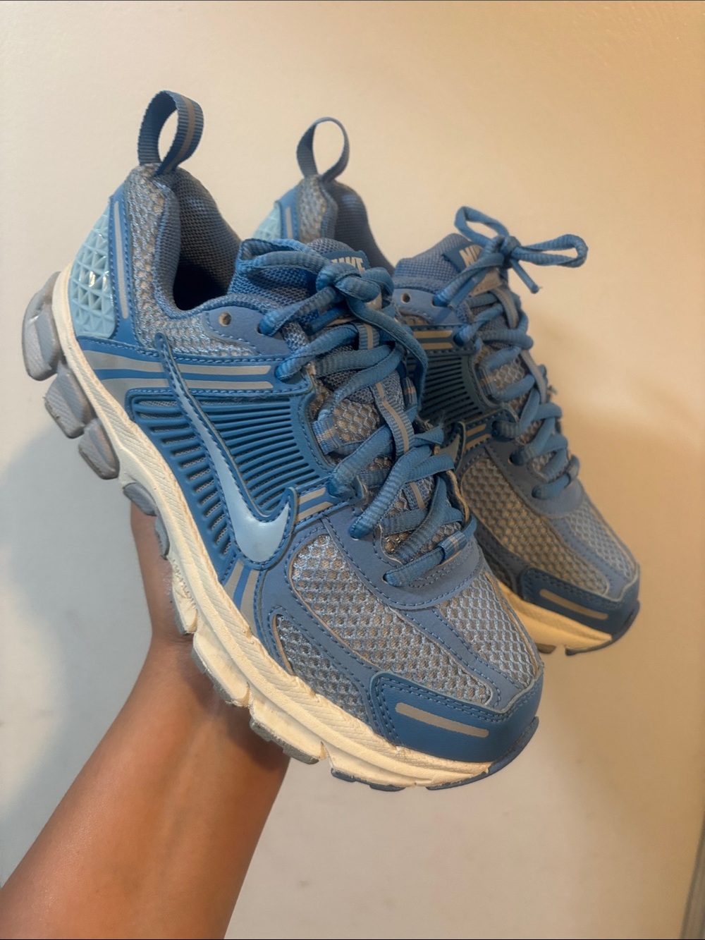 Nike Kids Sky Blue Mesh & Synthetic Running Sneakers